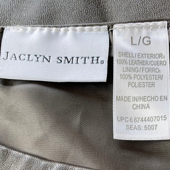 JACLYN SMITH Buttery Soft, Chocolate Brown Genuine Leather Skirt - Picture 5 of 7